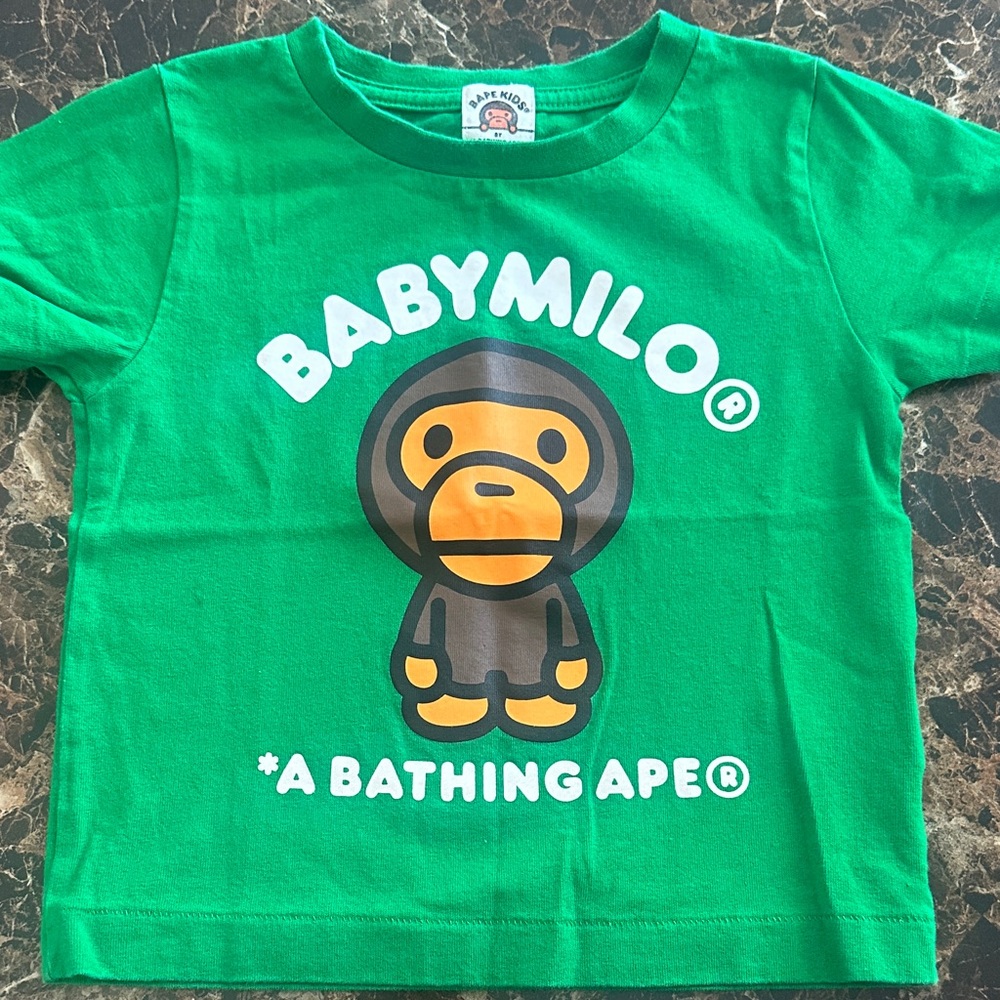 Baby Milo Green T-Shirt by A Bathing Ape